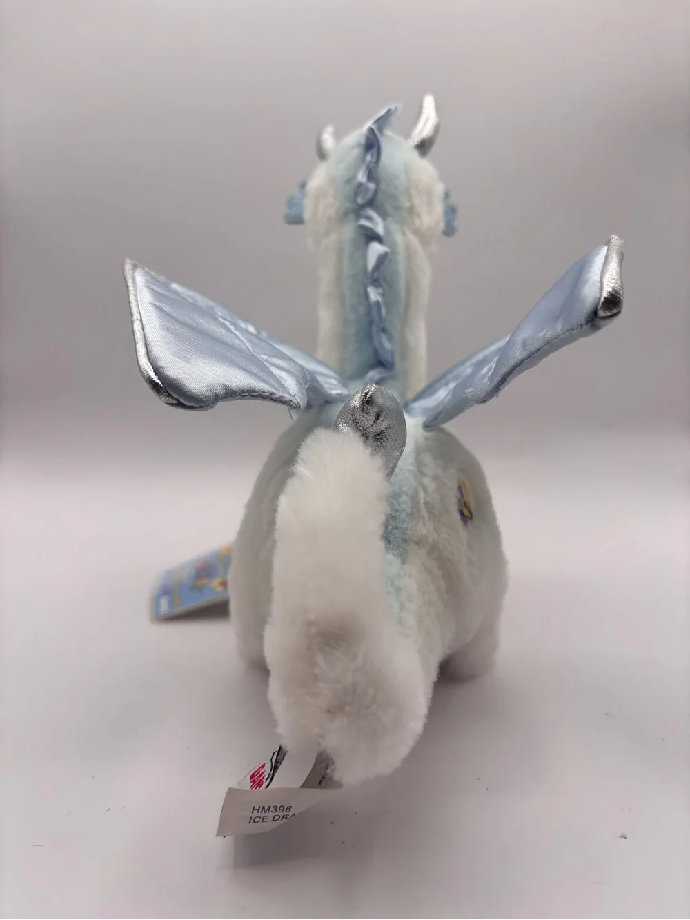 Webkinz Ice Dragon with Sealed Secret Code Tag White Stuffed Animal Ganz READ - Picture 8 of 16